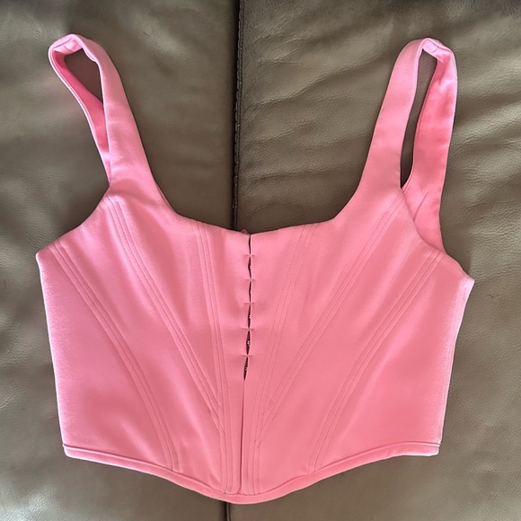 House of CB Pink Corset Top Barbie Core Size Medium Plus - Picture 2 of 3